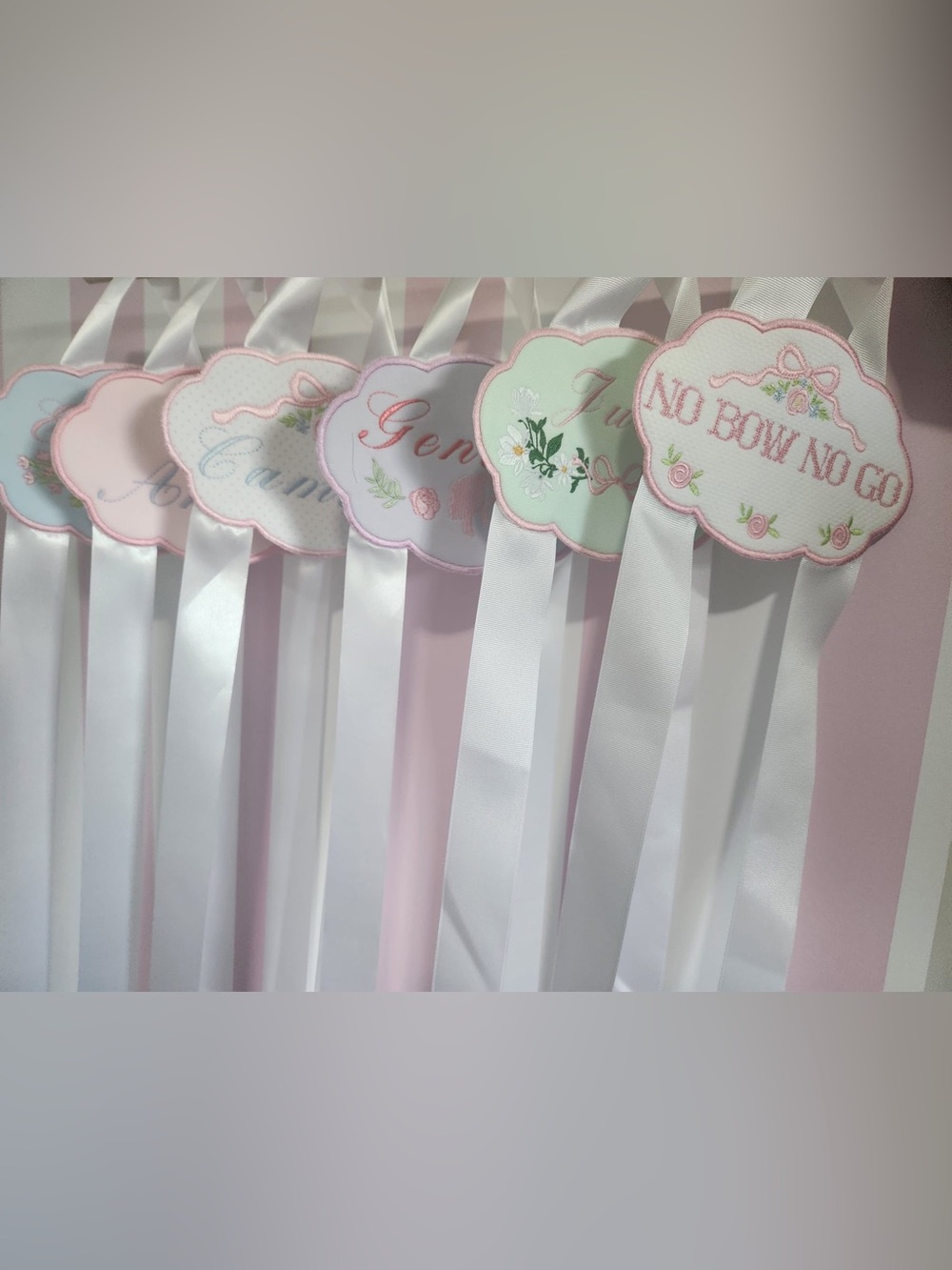 Personalized Custom Bow Holder – Choose Your Name & Style NWT